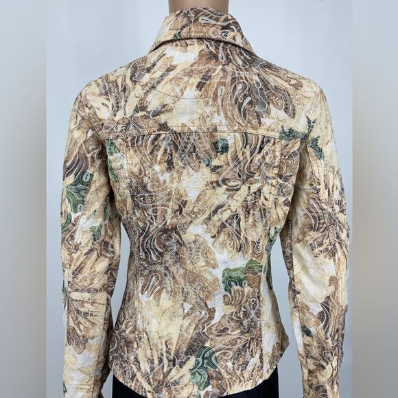 Analogy Boho Chic Embroidered Jacket Size S - Picture 4 of 7